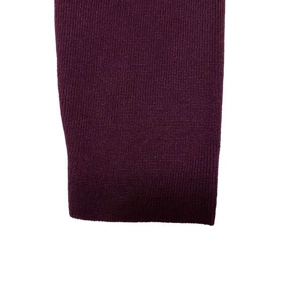 BCX Burgundy Stretch Knit Scoop Neck Fit & Flare Dress M Quiet Luxury–Inspired - Picture 7 of 12